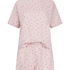 Zestaw Piżamowy Cotton Jersey Kr&oacute;tki, Fioletowy