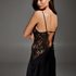 Silk Slip Dress, Czarny