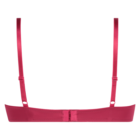 ﻿Biustonosz usztywniany z fiszbinami Plunge, Różowy