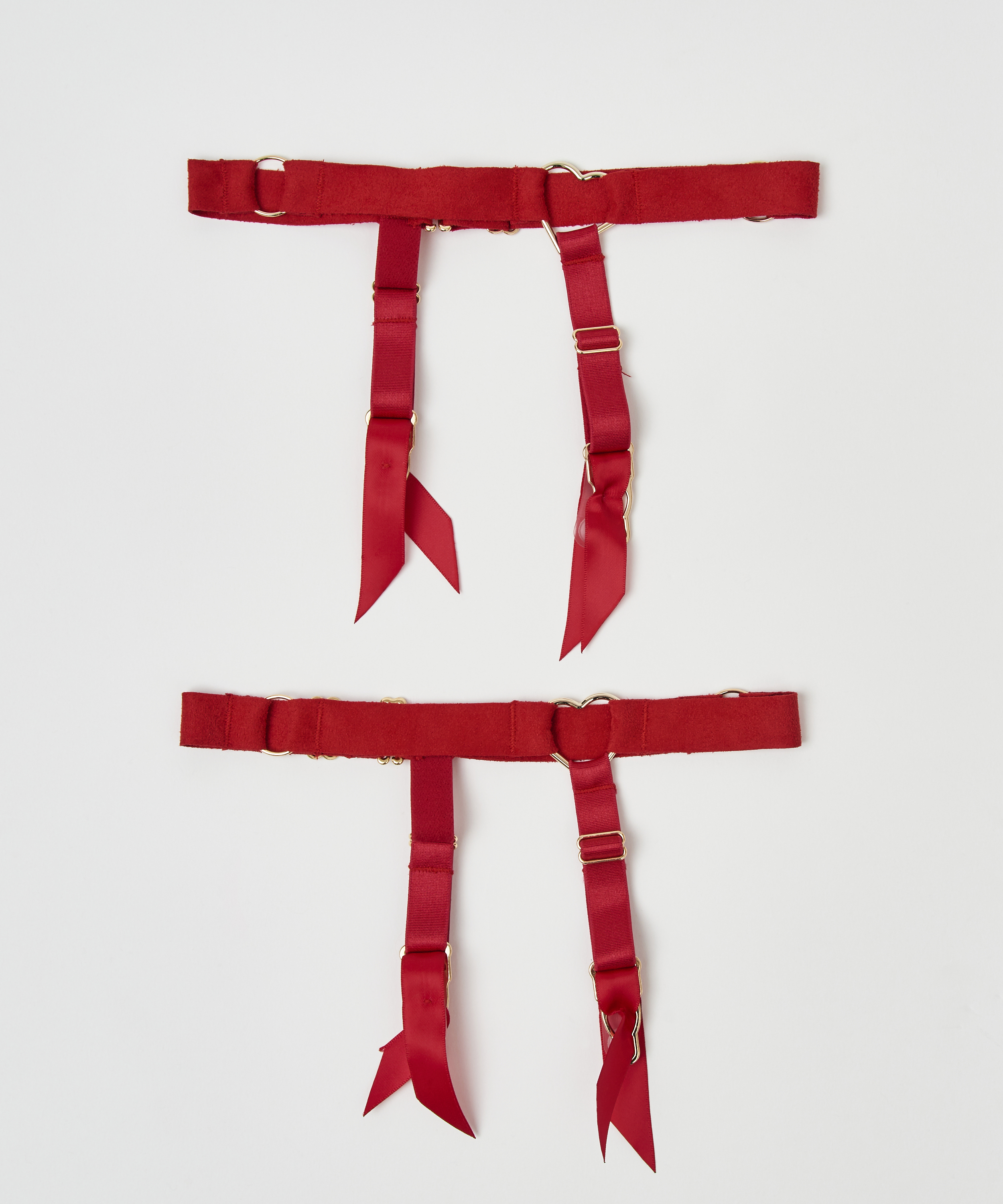 Private suspender cuffs, Czerwony, main