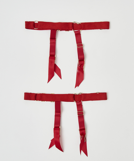 Private suspender cuffs, Czerwony