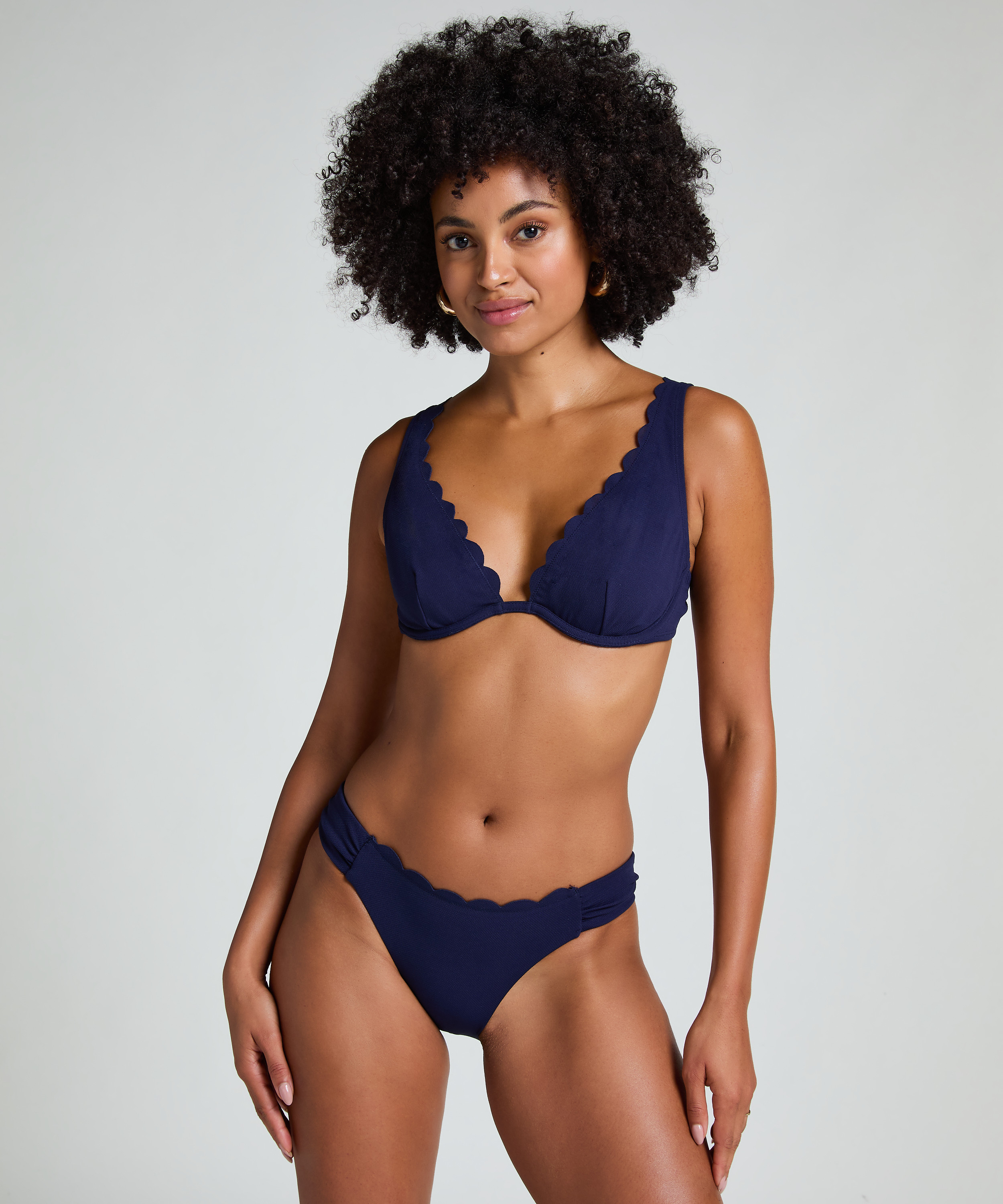 Majtki Bikini Rio Scallop, Niebieski, main