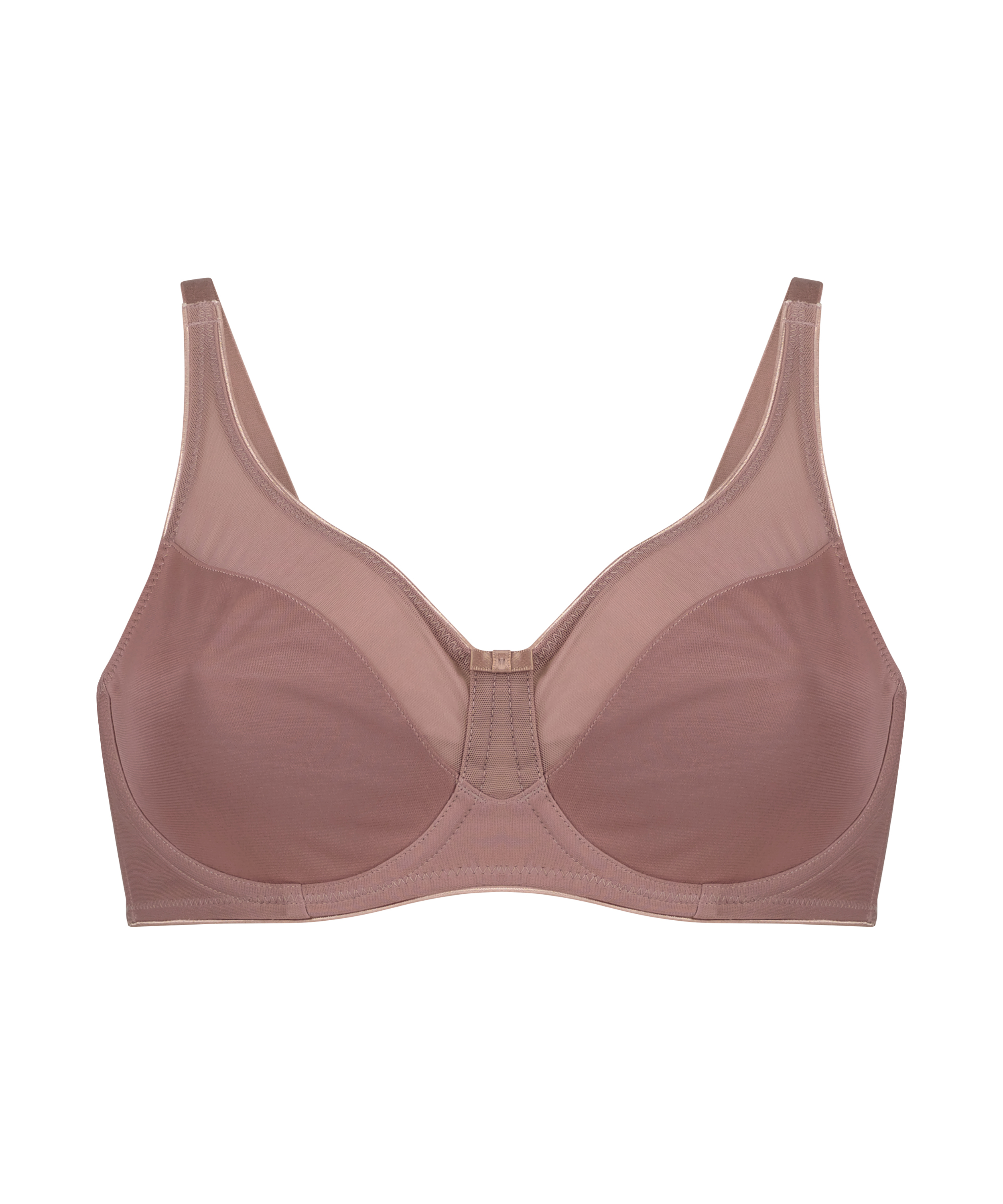 Nieusztywniany biustonosz minimizer z fiszbinami Nina, Fioletowy, main