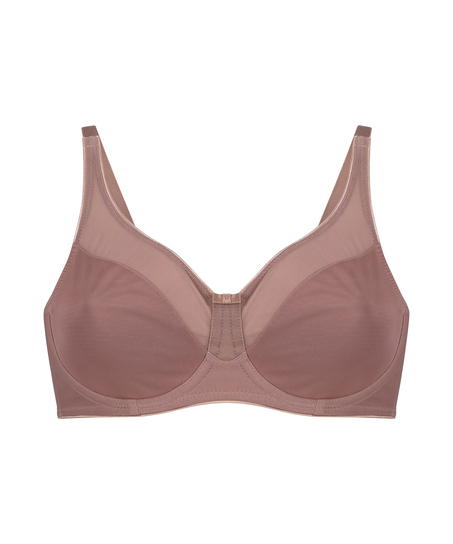 Nieusztywniany biustonosz minimizer z fiszbinami Nina, Fioletowy