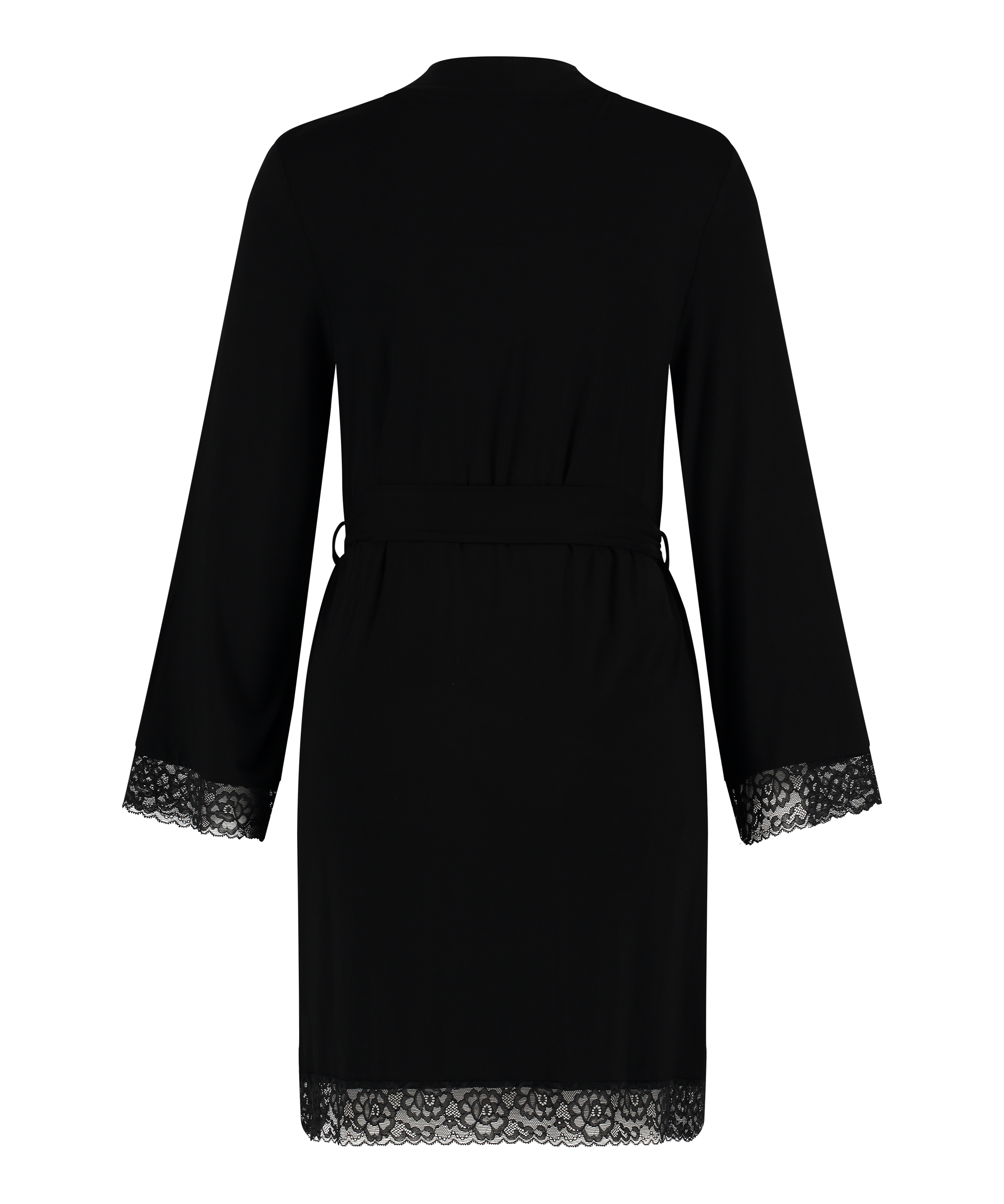 Krótki szlafrok, Czarny, main