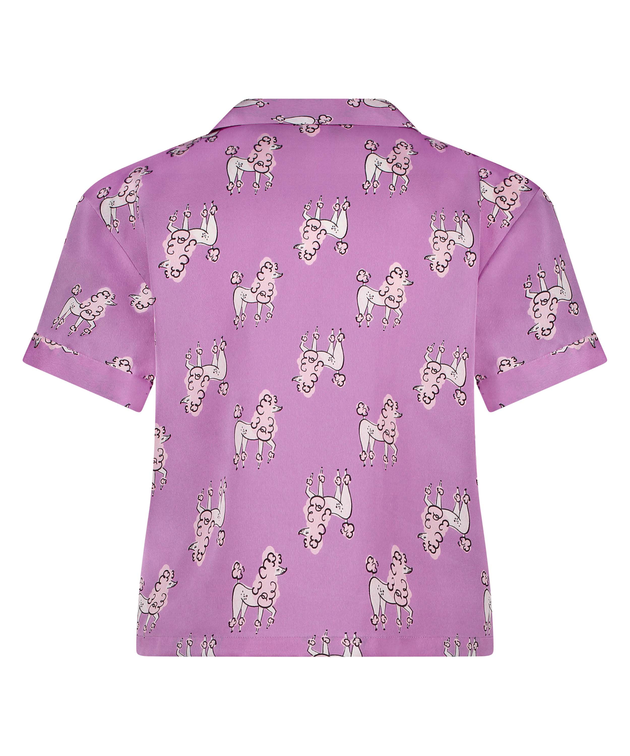 Satynowa narzutka Peppers z kr&oacute;tkim rękawem, Fioletowy, main