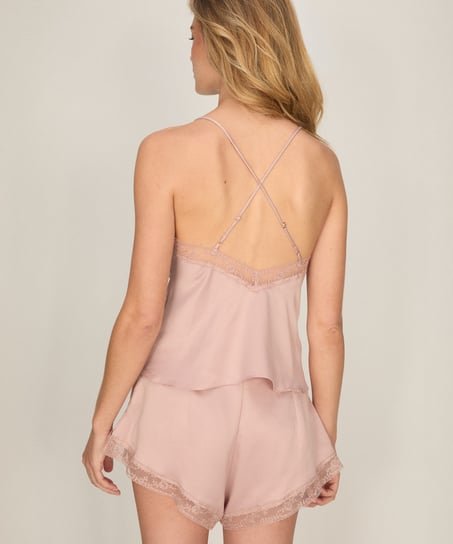Szorty piżamowe Satin Legacy, R&oacute;żowy