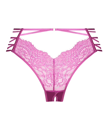 Wysoko wycięte brazyliany z odkrytym kroczem Monet, Fioletowy