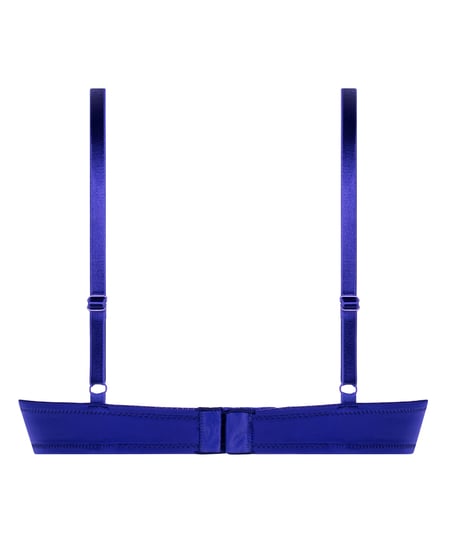 ﻿Biustonosz usztywniany z fiszbinami Plunge, Niebieski