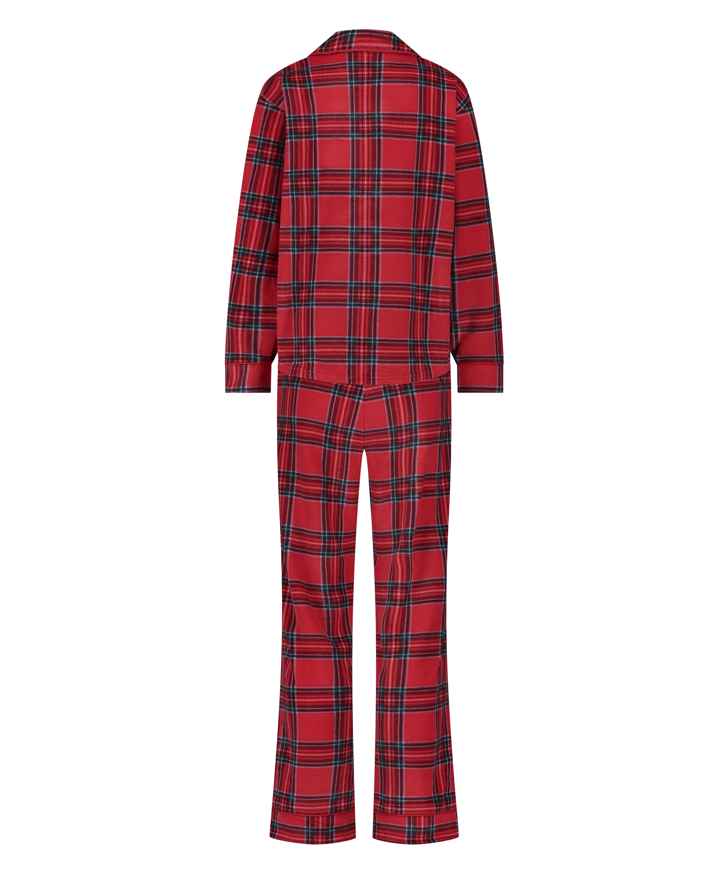 Piżama we wz&oacute;r Fleece, Czerwony, main