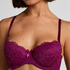 Biustonosz usztywniany z fiszbinami Teddy, Fioletowy