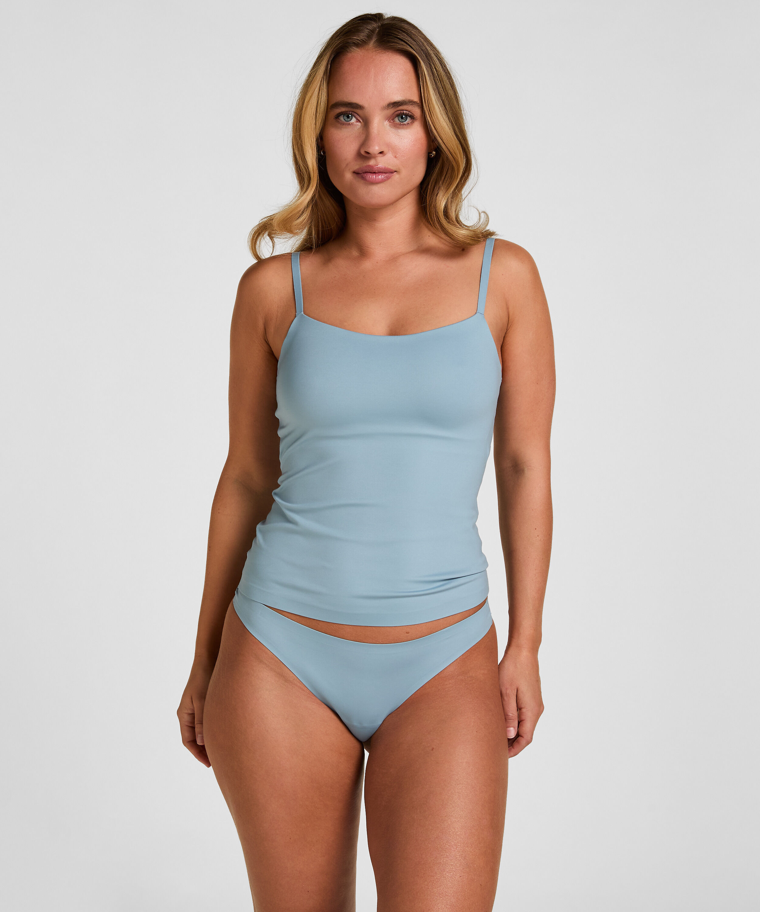 Super Comfort Stringi, Niebieski