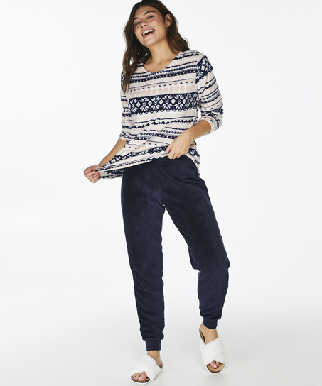 PJ Fleece Fairisle, Różowy