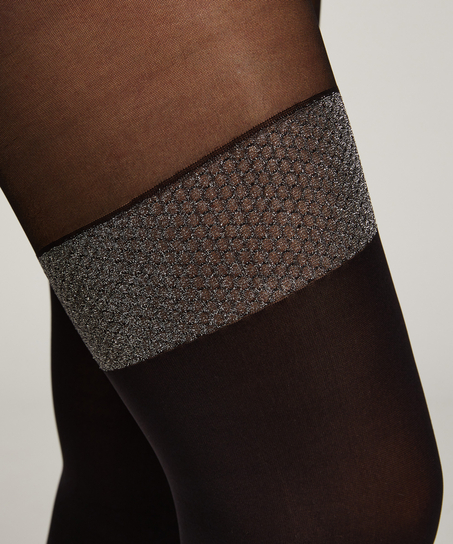 Rajstopy lureksowe 50 DEN, Czarny