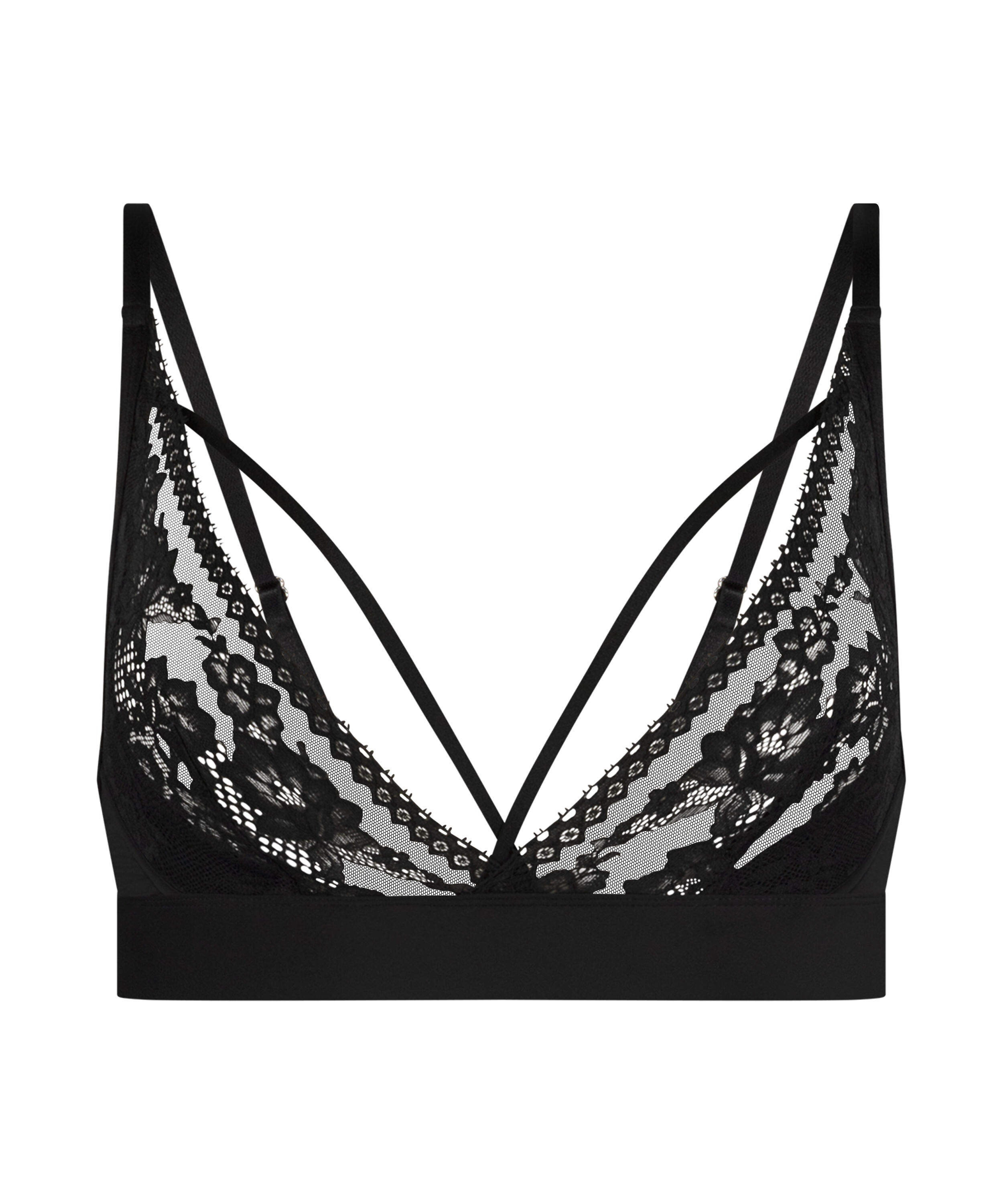 Biustonosz bralette Remi, Czarny