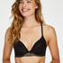 Padded push-up bra Bianca, Czarny