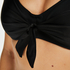 Nieusztywniona g&oacute;ra od bikini z klamrą Sunset Dreams, Czarny