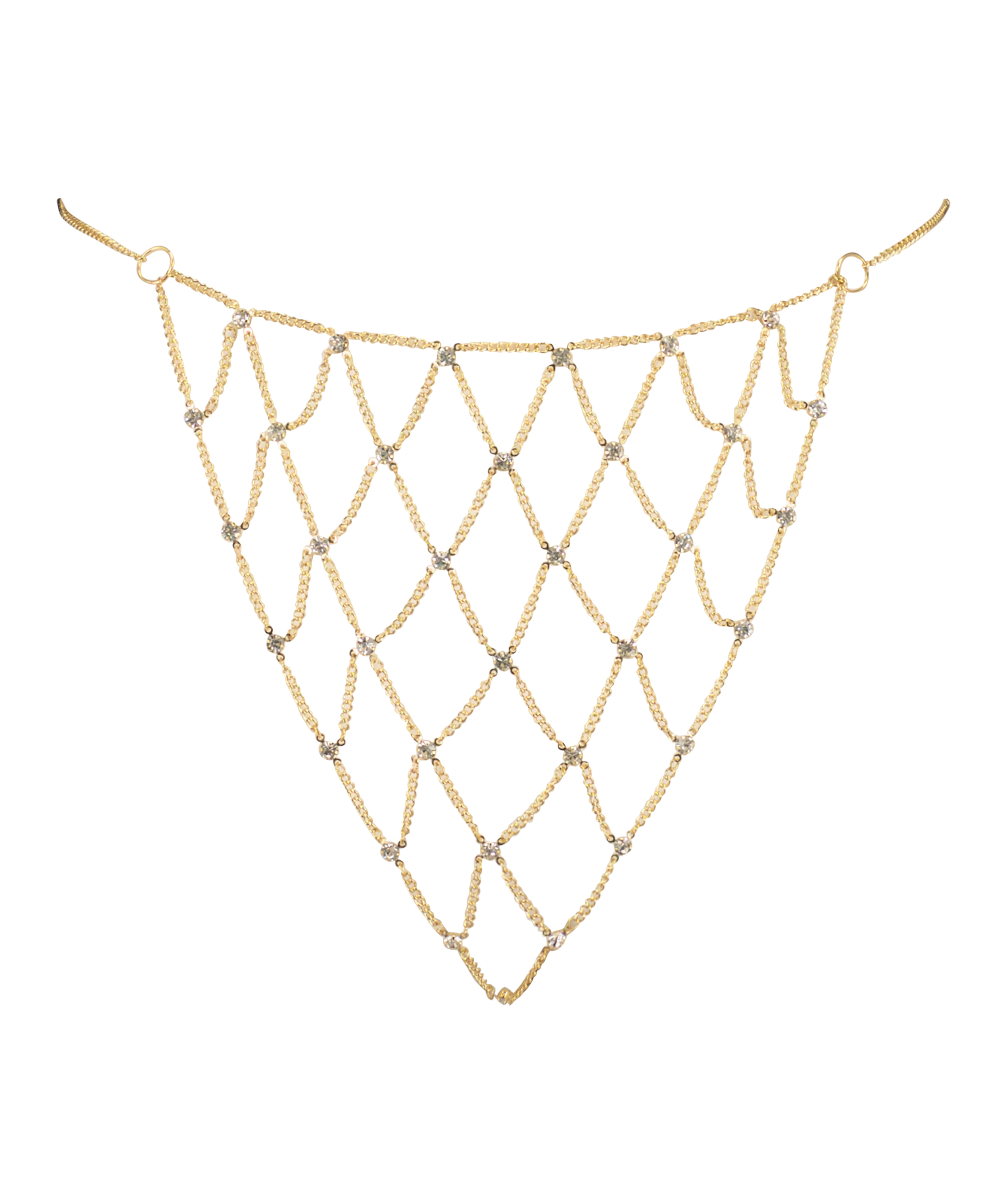 Stringi z łańcuszkiem Private, Ż&oacute;łty, main