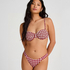Usztywniany Biustonosz Bikini z Fiszbinami Amalfi, Czerwony