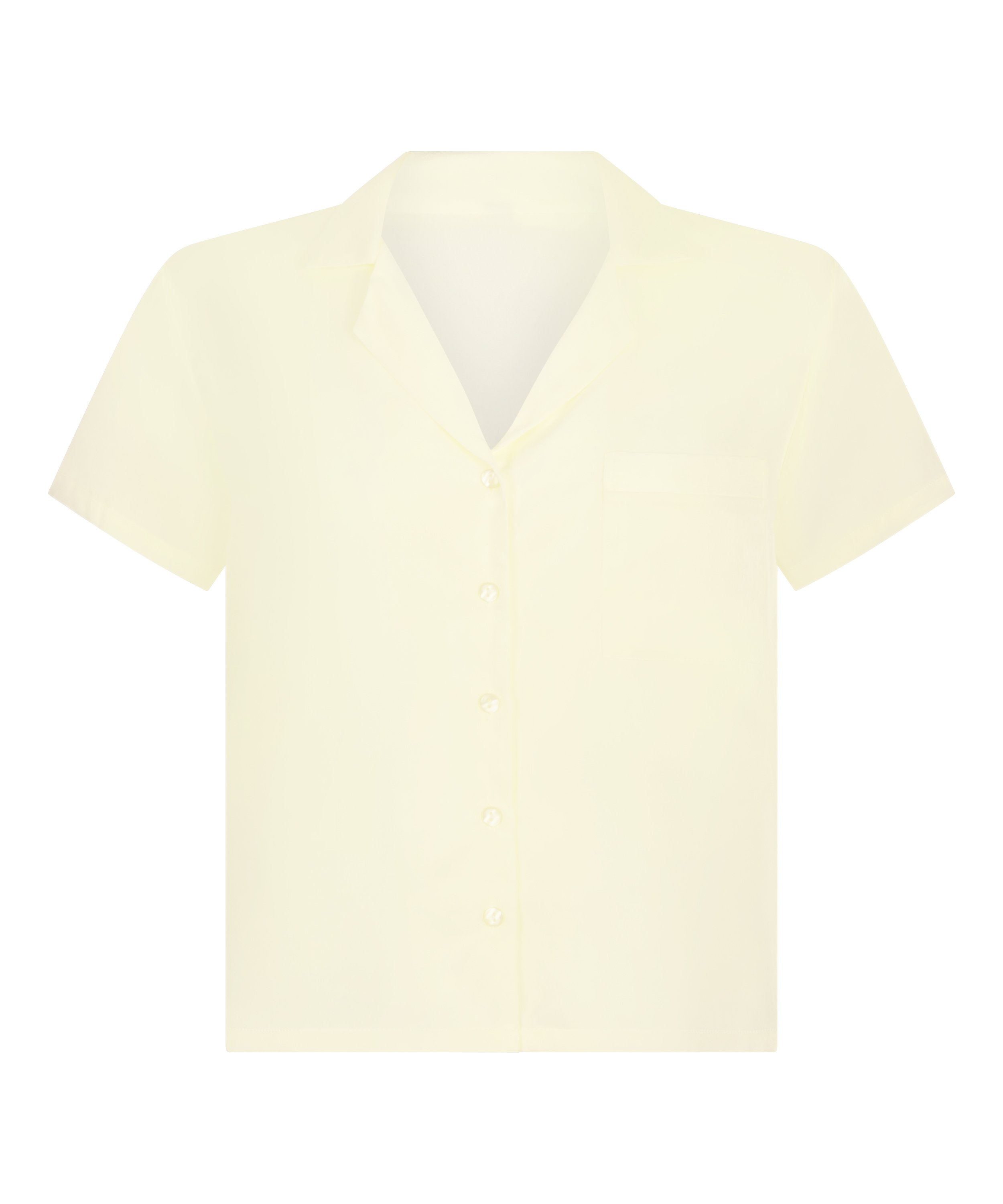 Satynowa narzutka Peppers z kr&oacute;tkim rękawem, Ż&oacute;łty, main