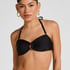 Luksusowy Top Bikini Bandeau z K&oacute;łkiem, Czarny