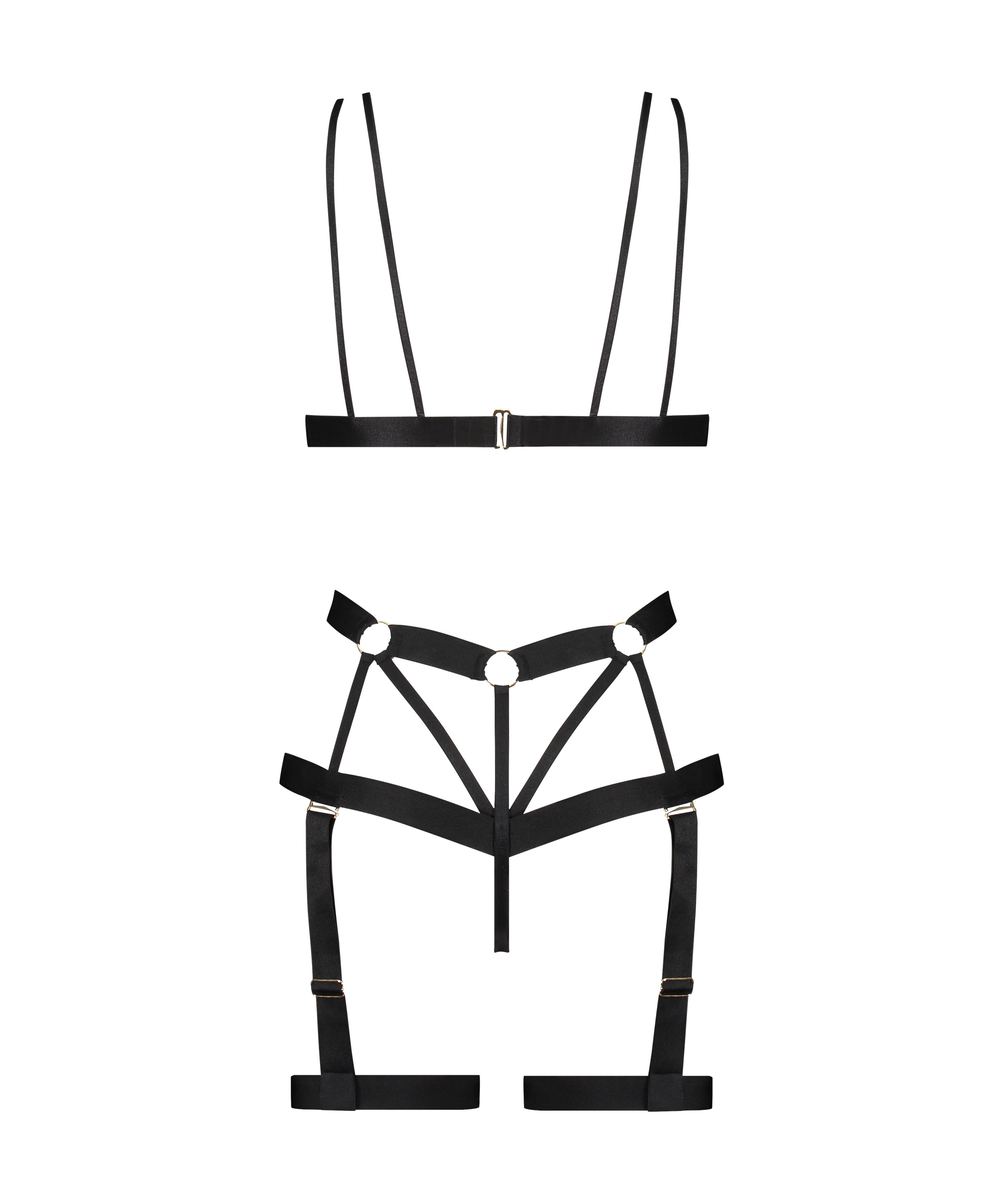 Private Body z otwartym kroczem Hedonist, Czarny, main