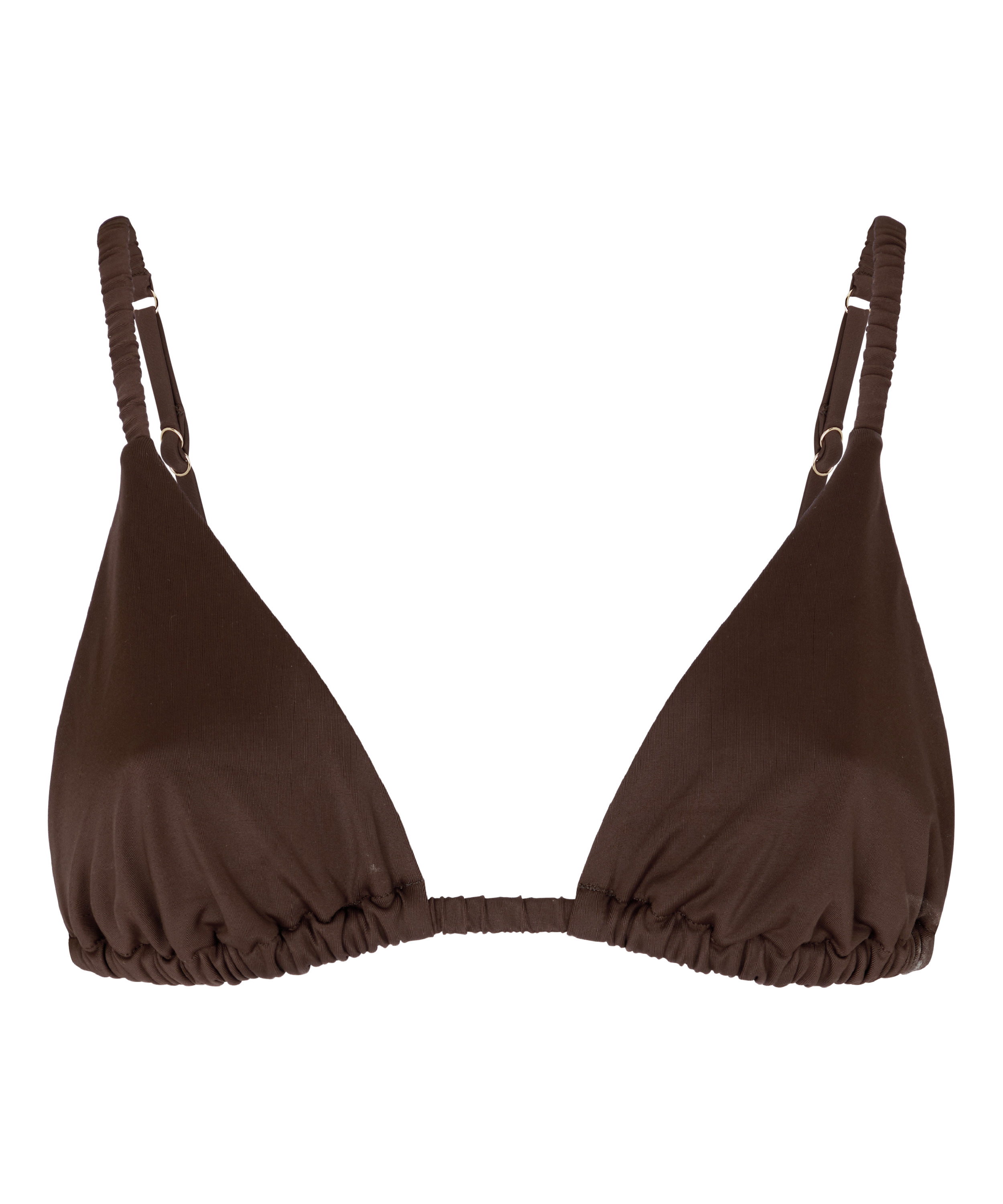 Tr&oacute;jkątny Biustonosz Bikini Riva, Brązowy, main