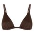 Tr&oacute;jkątny Biustonosz Bikini Riva, Brązowy