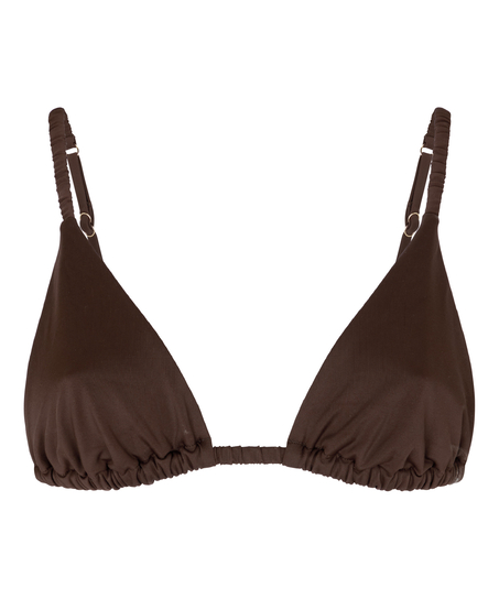 Tr&oacute;jkątny Biustonosz Bikini Riva, Brązowy
