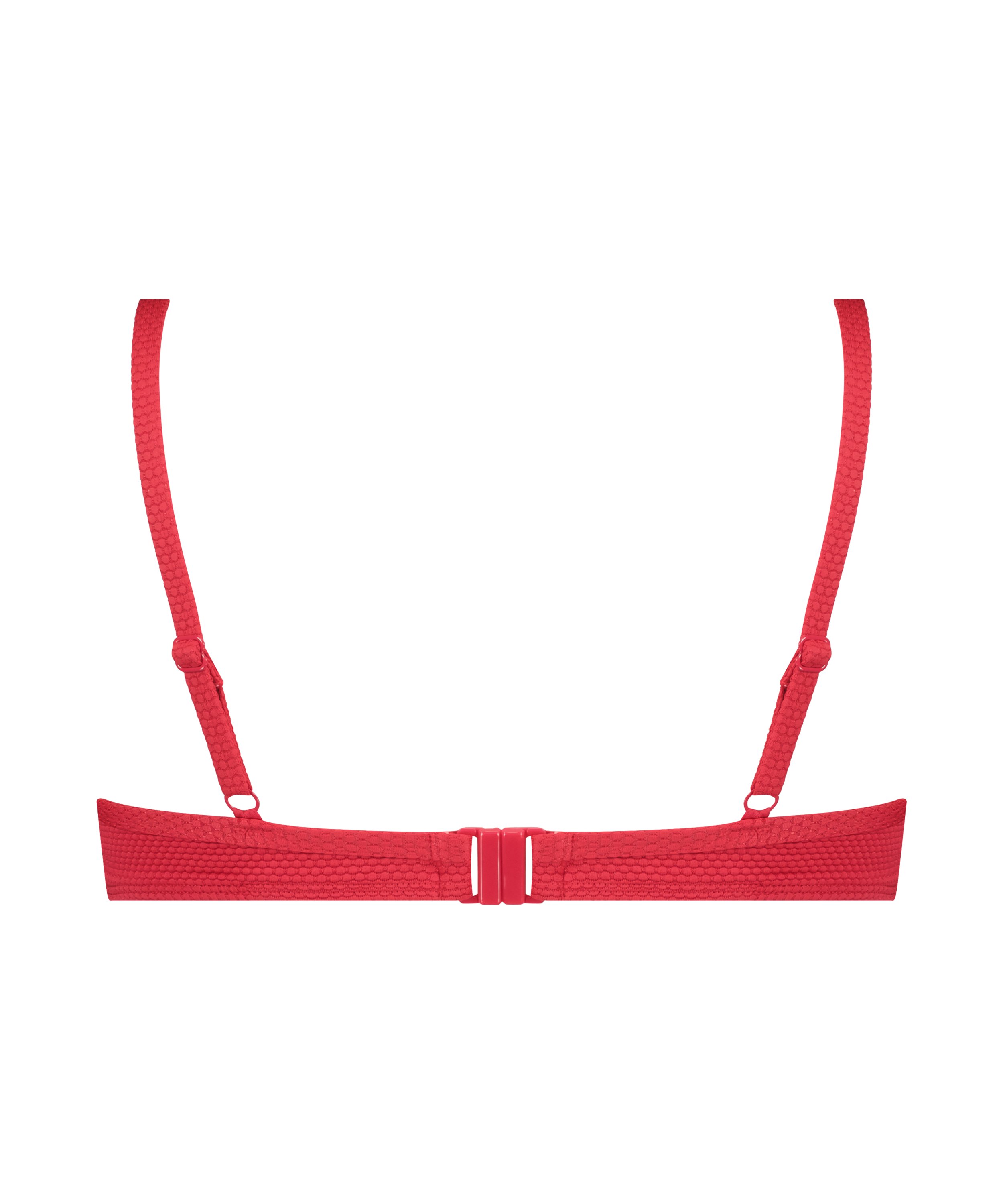 Nieusztywniany stanik bikini z fiszbinami, z falowanym brzegiem, R&oacute;żowy, main