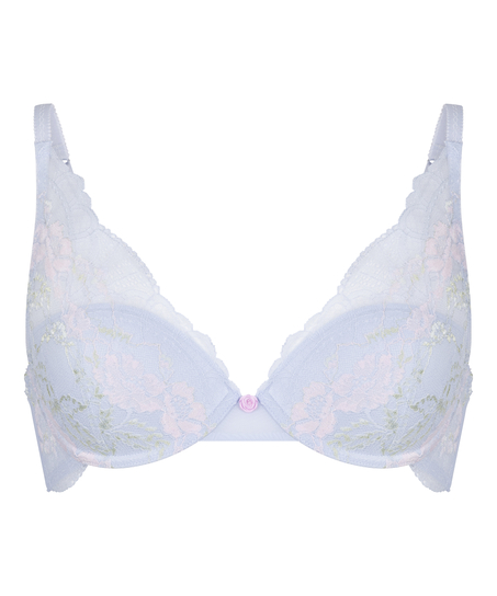 Biustonosz Miri z Fiszbinami i Wyści&oacute;łką, Niebieski