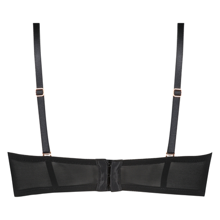 Mara padded strapless underwired bra, Czarny