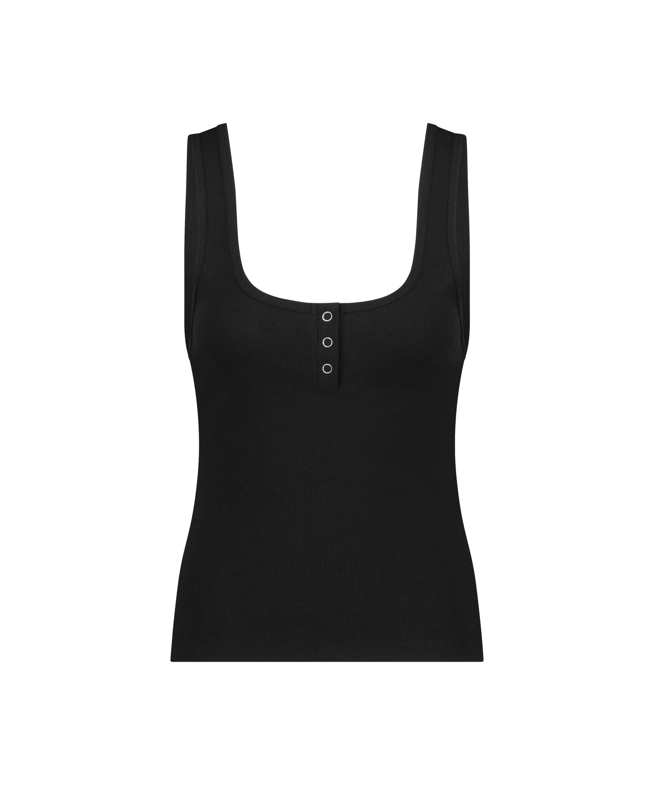 Top z kr&oacute;tkimi rękawami gofrowany, Czarny, main