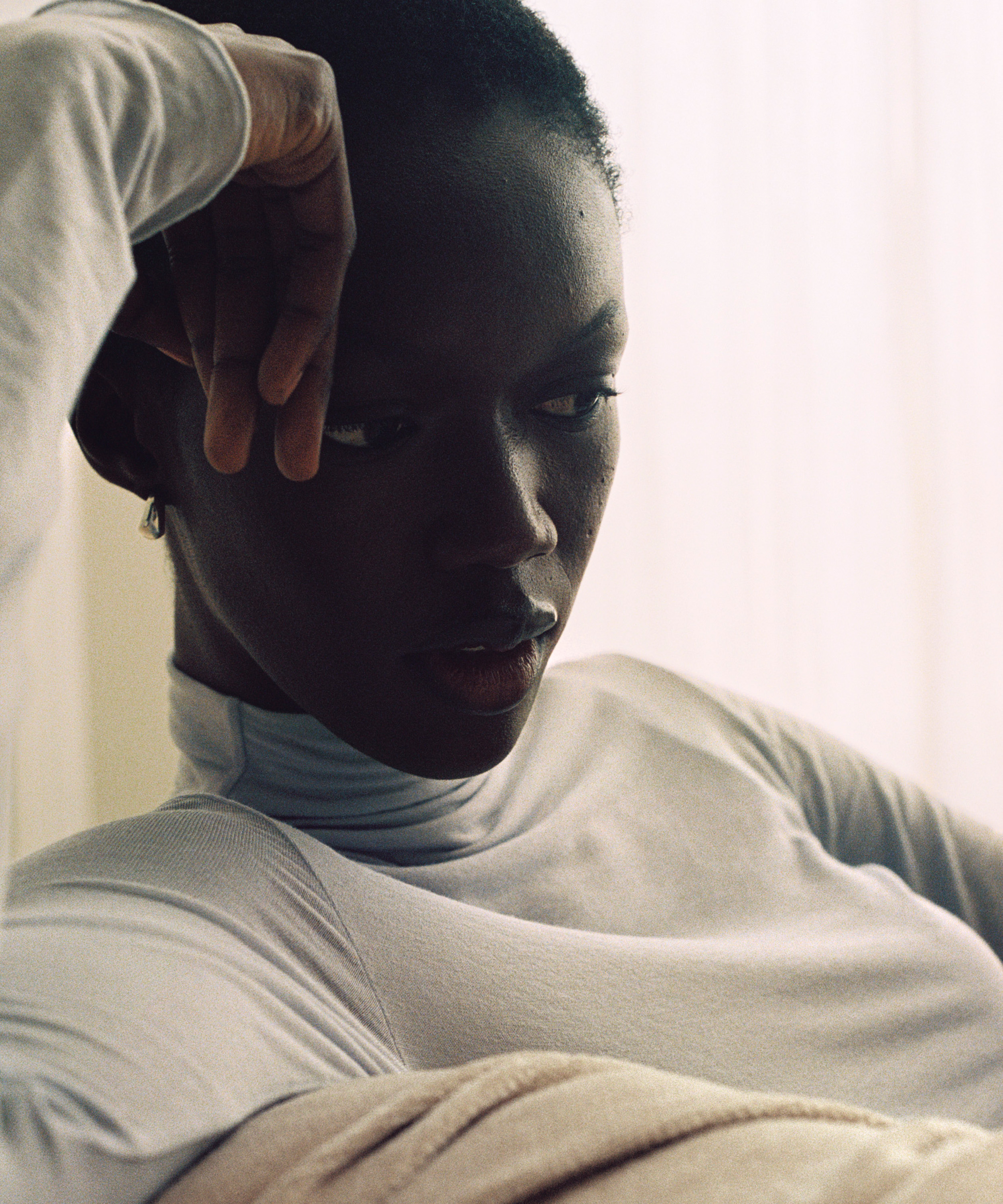 super miękki golf z kaszmirem top, Niebieski, main