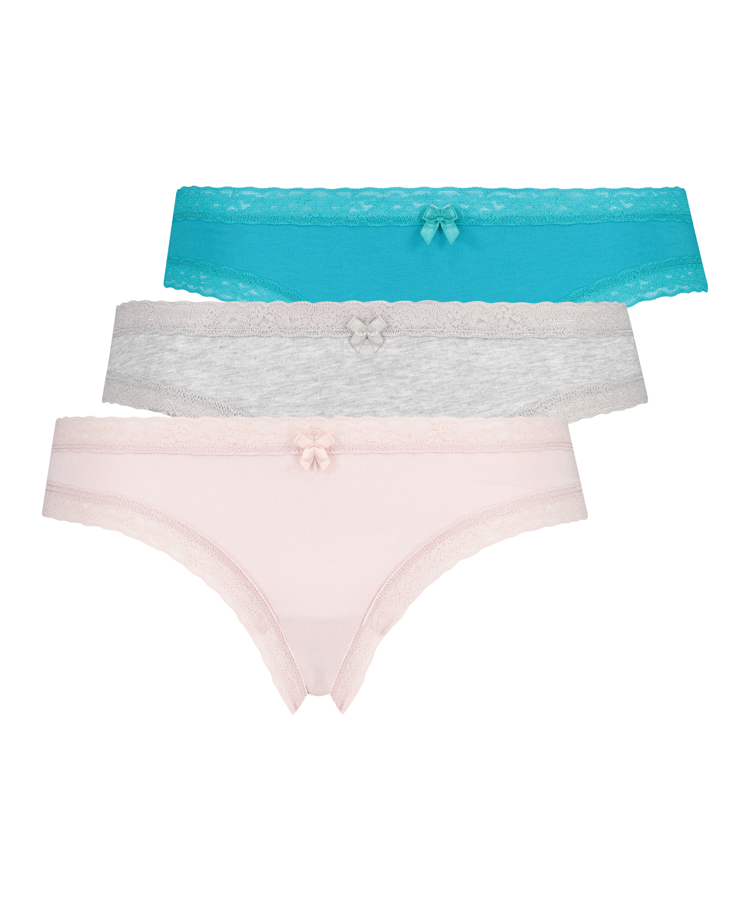 Serenity 3-pack Brazilians, Niebieski, main