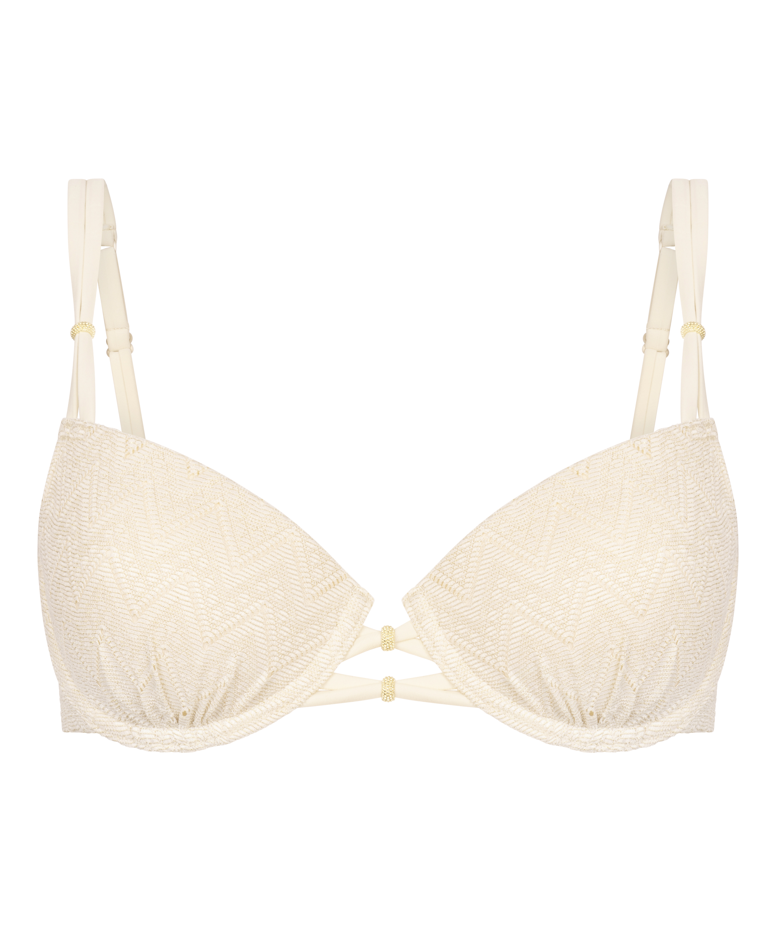 Crochet Bikini Top, Biały, main