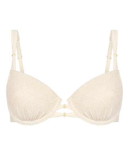 Crochet Bikini Top, Biały