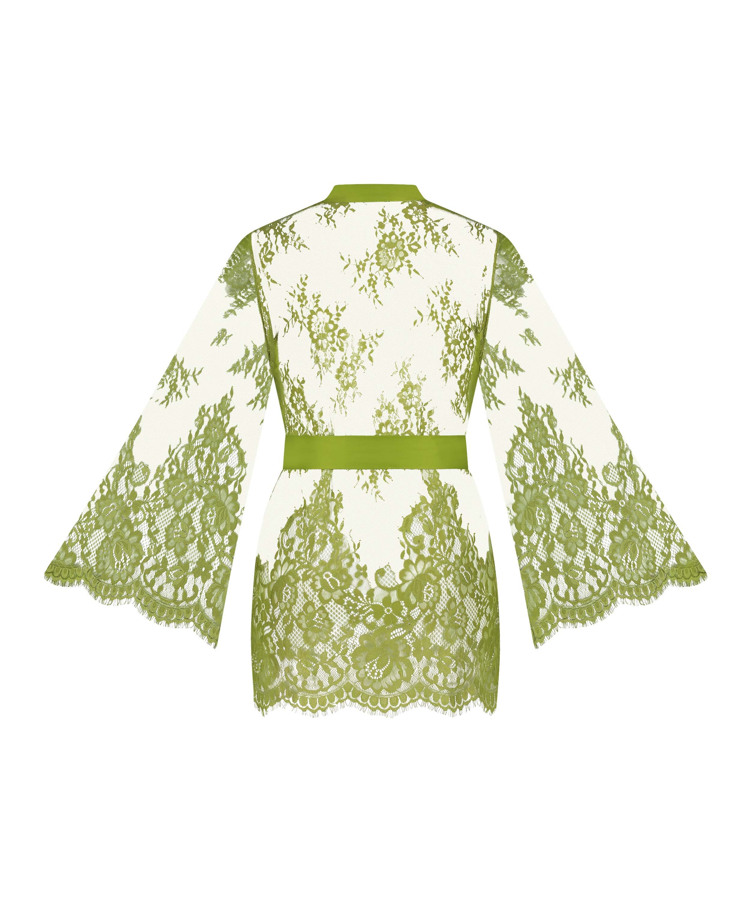 Kimono z koronką Isabelle, Zielony, main