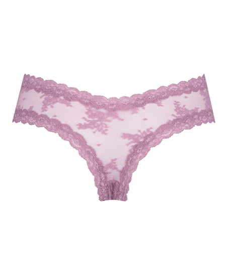 Brazyliany V-shape Mesh, Fioletowy