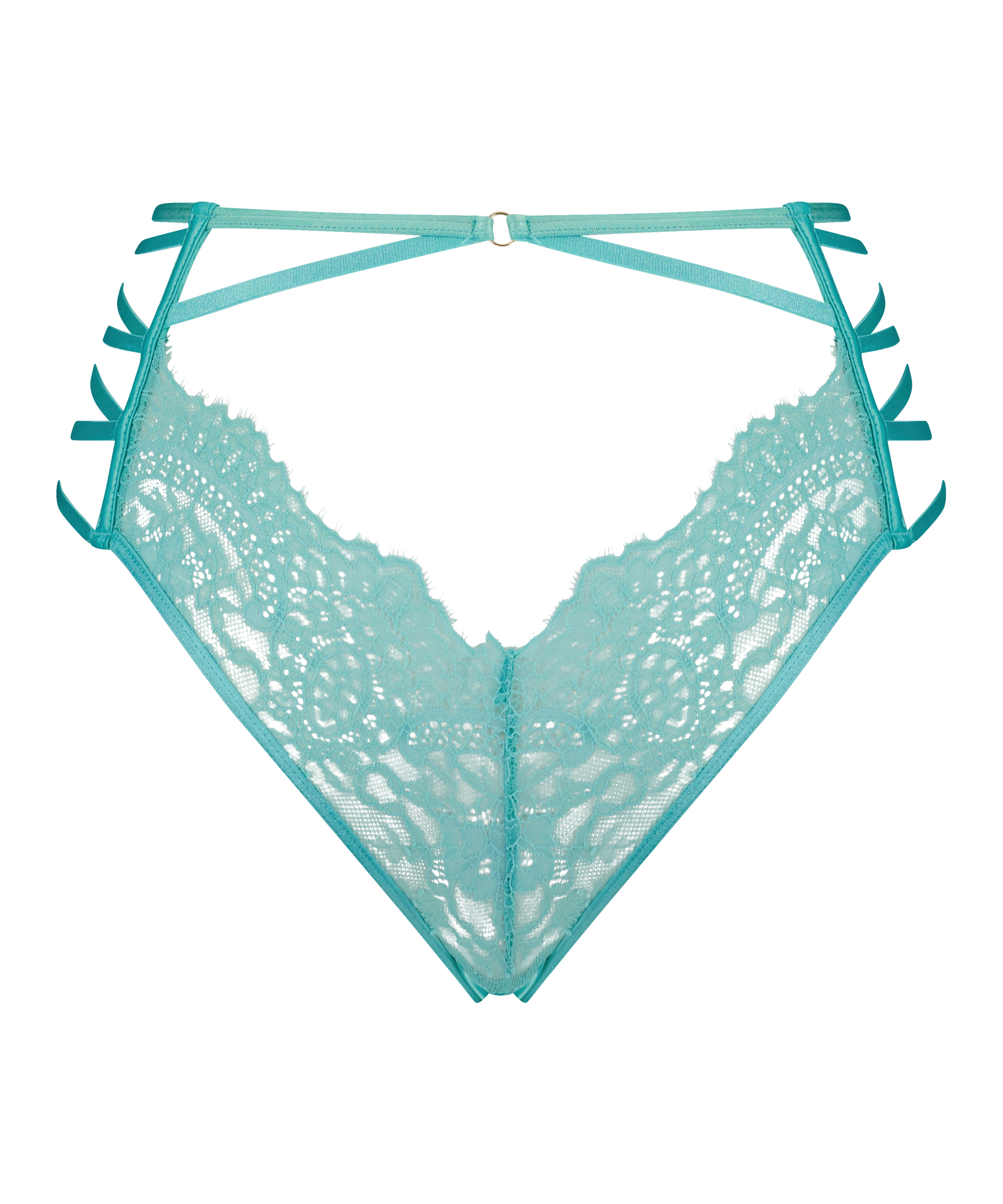 Wysoko wycięte brazyliany z odkrytym kroczem Monet, Zielony, main