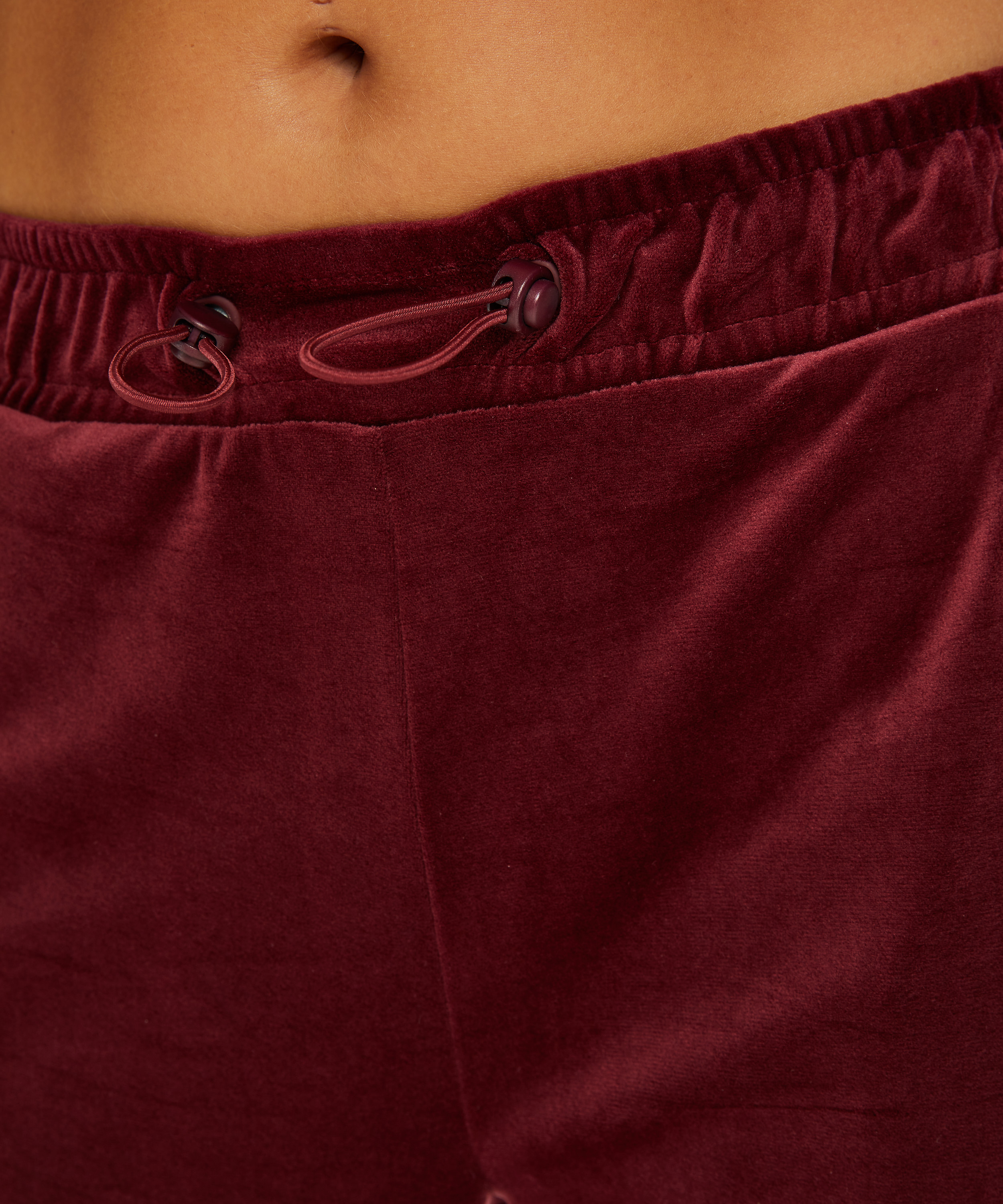 Welurowa spodnie sportowe HKMX, Czerwony, main