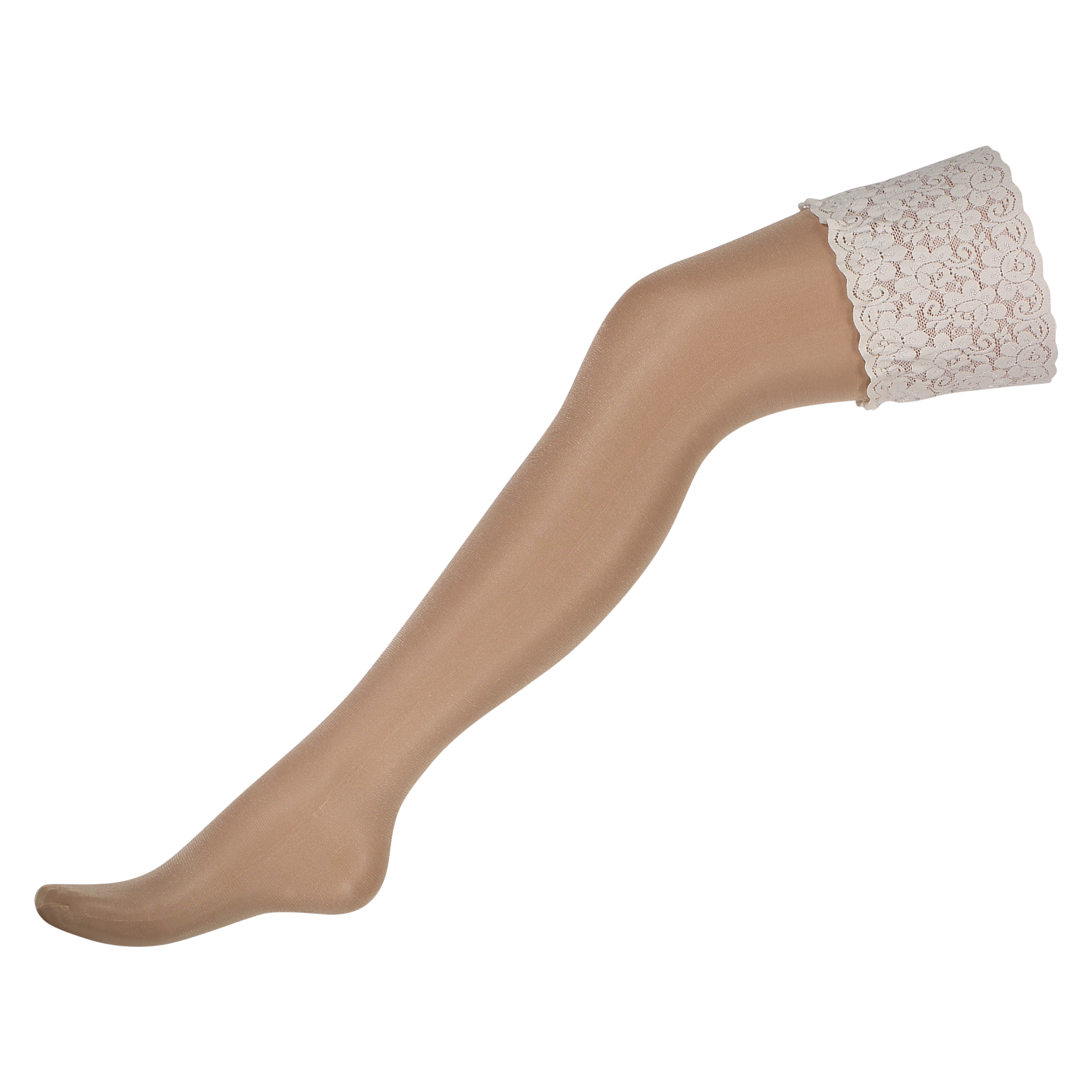 Stockings 15 Denier Lace, Beżowy, main
