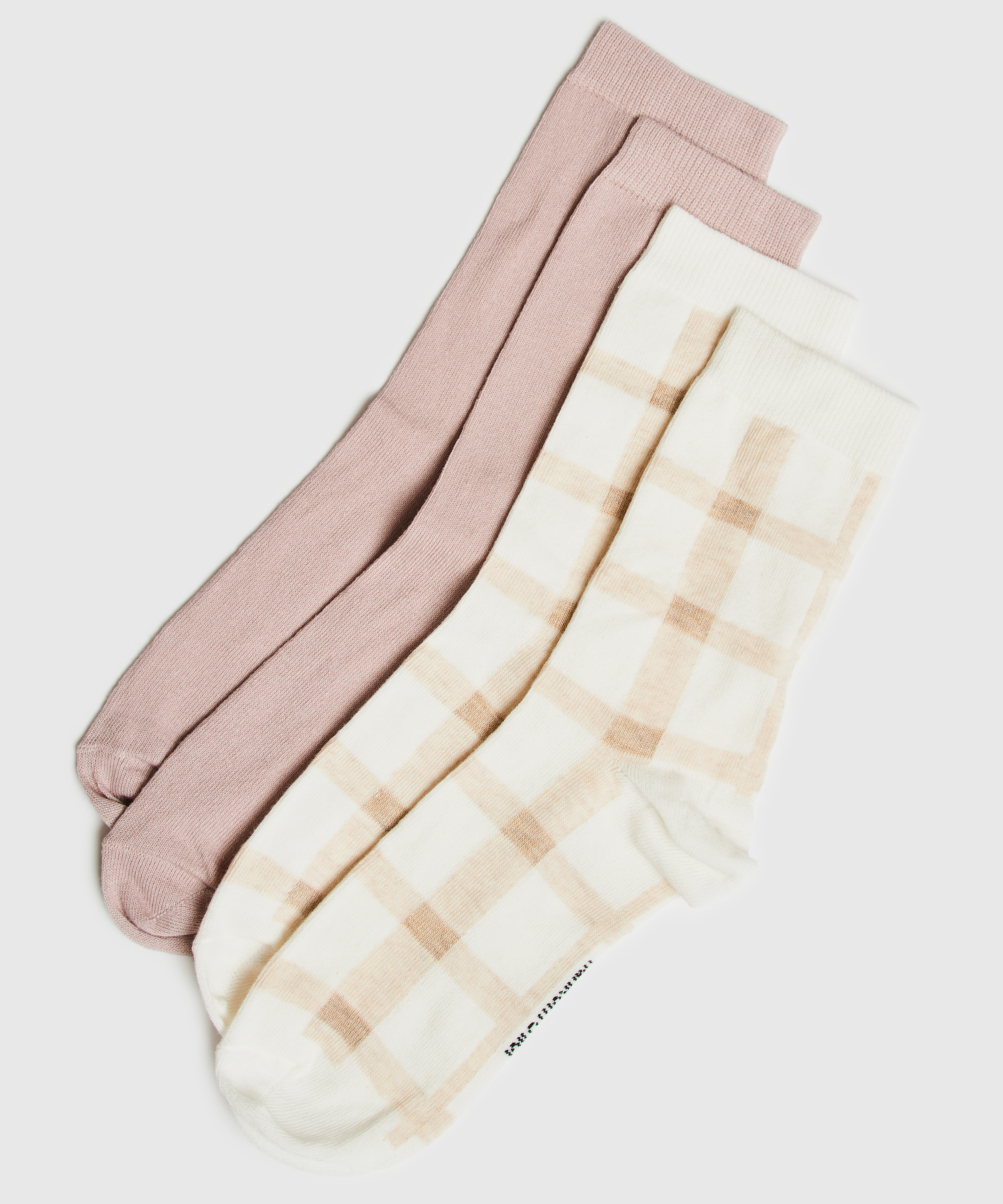 2 pary skarpet bawełnianych, Czarny, main