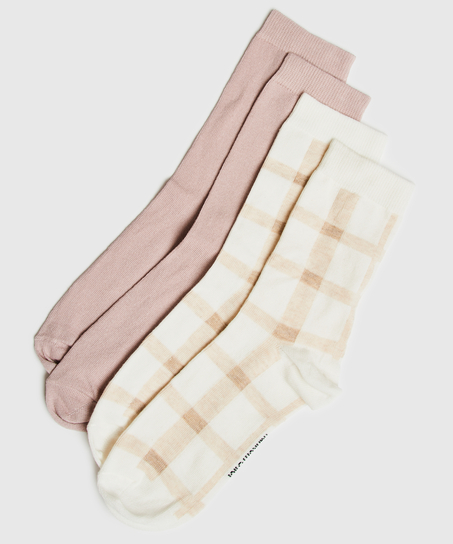 2 pary skarpet bawełnianych, Czarny