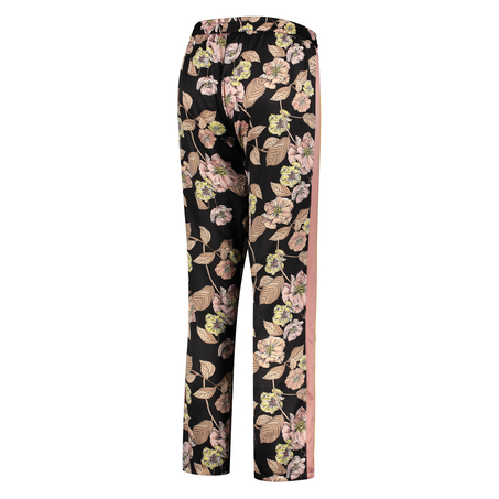 Emily satin pyjama pants, Czarny