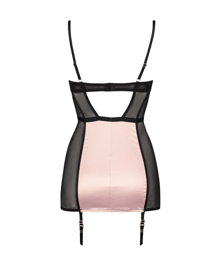 Usztywniona halka z fiszbinami Amelia, Czarny