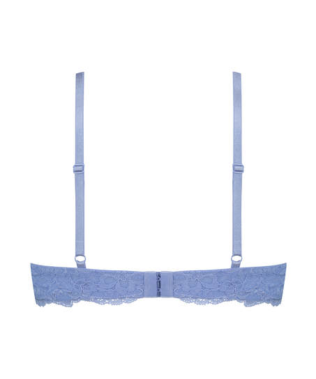 Biustonosz nieusztywniany z fiszbinami Marine, Niebieski