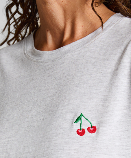 Zestaw piżamowy z bawełny, Szary