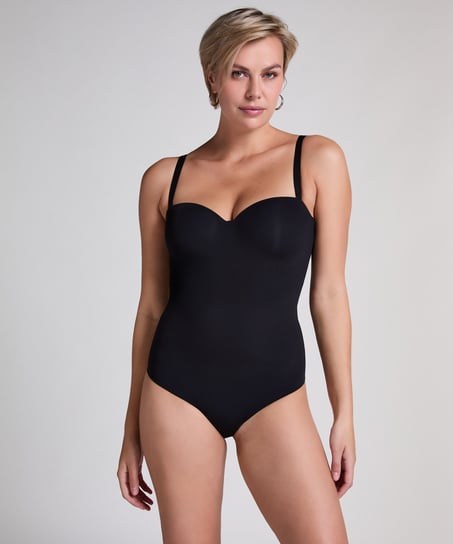 Usztywniane Body Smooth, Czarny