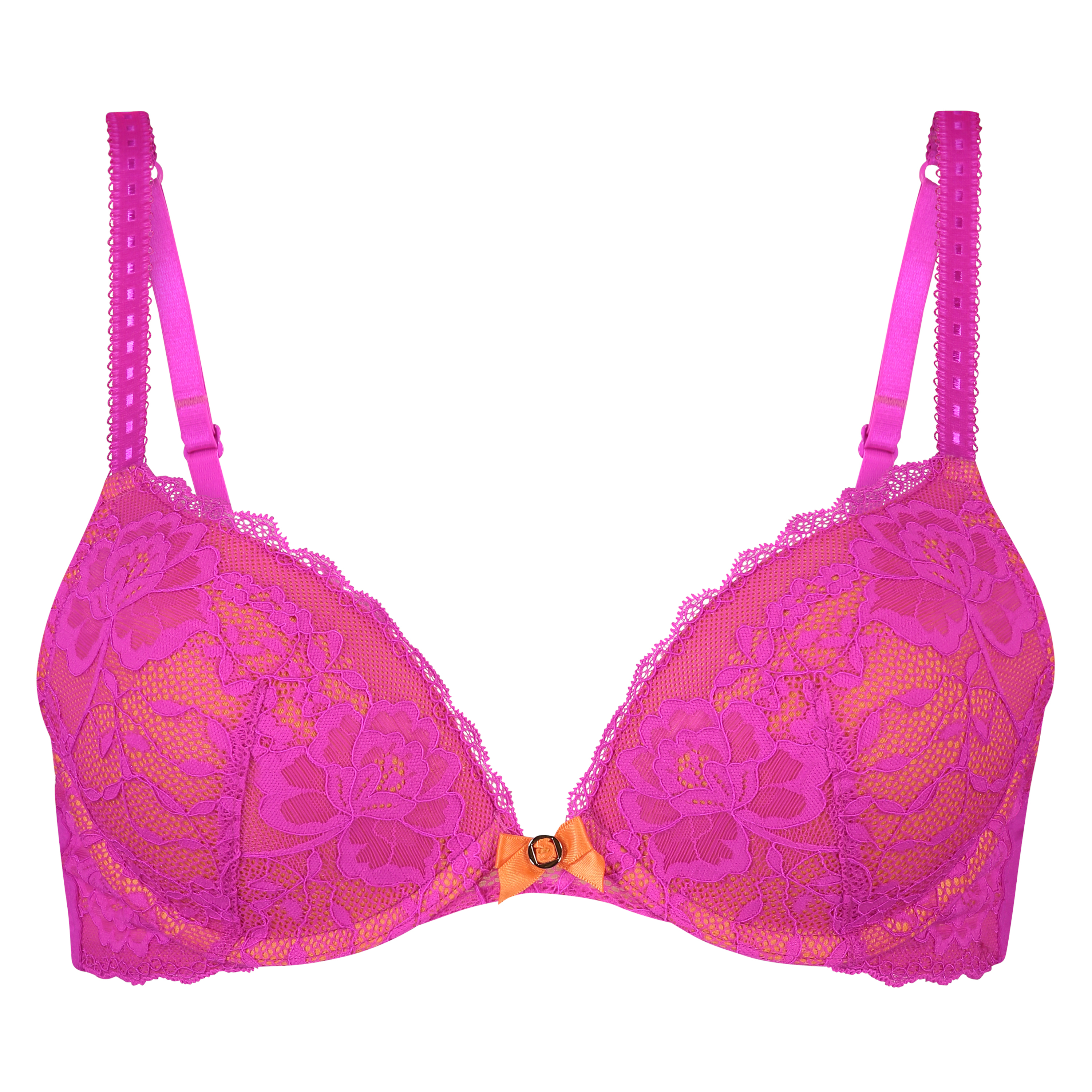 Theresa Padded Underwired Push-Up Bra, Różowy, main